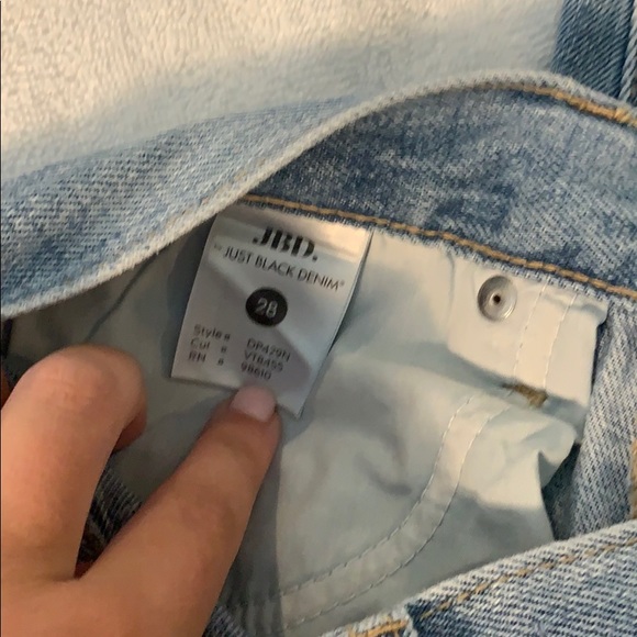 NWOT Just Black Denim Ripped High Waist GF Jeans - Picture 4 of 4